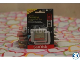 Sandisk 16gb 800x CF memory card Compact flash 