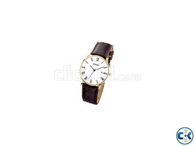 Sekonda Men s Brown Leather Strap Watch large image 0