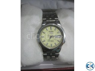 seiko 5 watch for men radium dial 