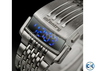 INFANTRY Police Mens Army Blue LED Digital DATE Quartz Watch