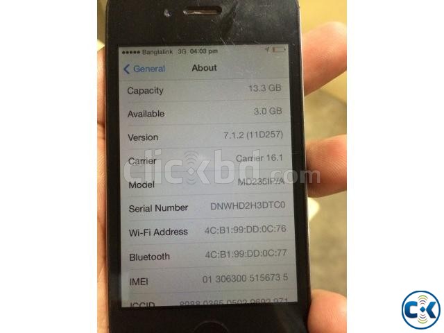 iPhone 4S Factory Unlock 16 GB Black large image 0