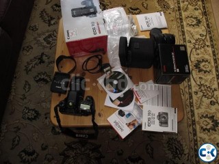 Canon EOS 70D DSLR Camera wit 2 lens.