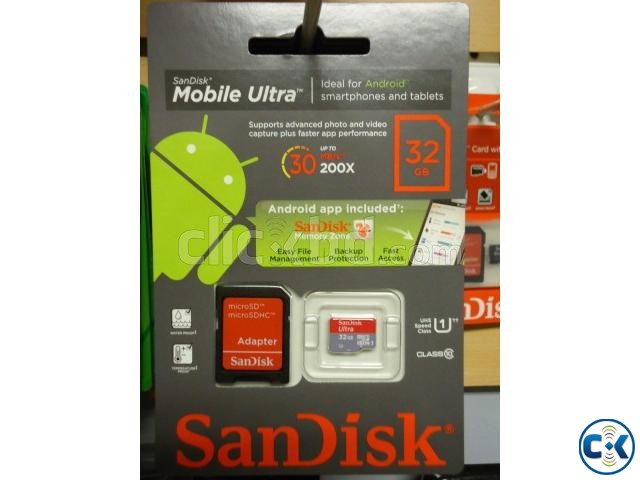 SanDisk 32GB micro SD Memory Card Class 10  large image 0