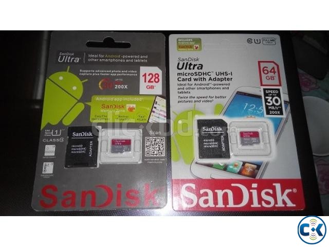 64 gb sandisk sd card class 10 large image 0