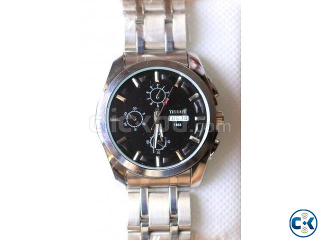 Tissot Black with Date Day Watch Code 1853  large image 0