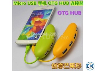 Mango Style Micro USB 2.0 4 Port USB OTG Hub Adapter OTG