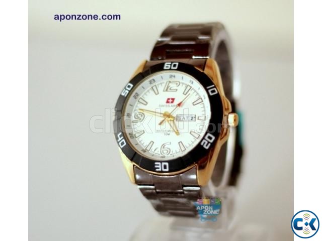 Swiss Army Watch with Day Date White model 2 large image 0