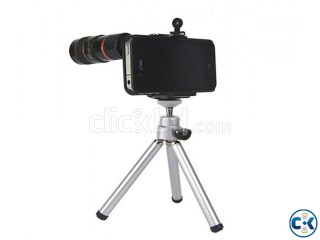 8X Zoom Telescope Lens With Metal Tripod