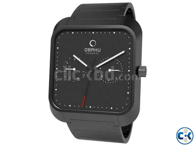 Obaku Harmony Black IP Stainless Steel Mens Watch large image 0