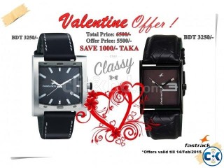 Fastrack Couple Watch on Discount for this Valentain Day