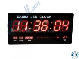 LED Digital Clock with Date Day Temperature