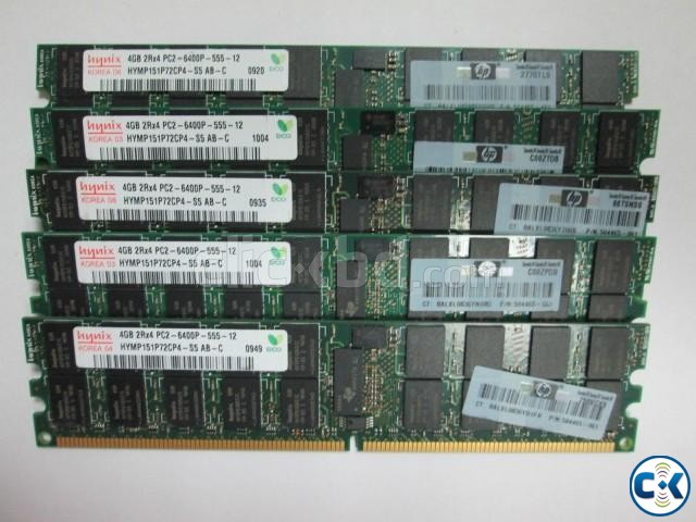 RAM ECC 4GB PC2-6400P 800MHz DDR2 Server Memory large image 0