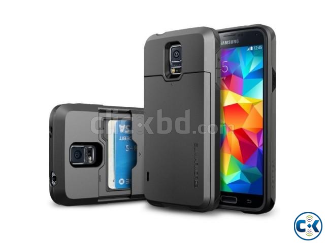 Samsung Galaxy S4 Spigen SGP Card Slider Slim Armor Case large image 0