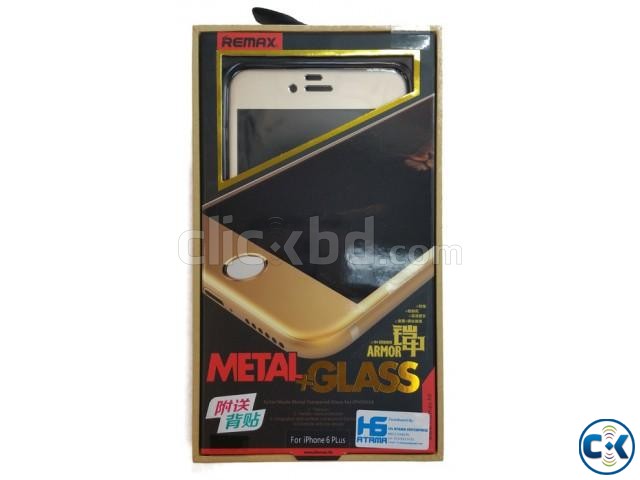 REMAX Armor Metal Tempered Glass For iphone 6 large image 0