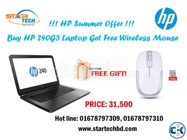 HP 240 G3 4th gen i3 Laptop large image 0