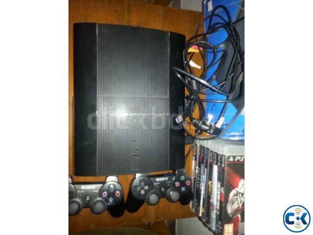 ps3 12 gb super slim almost new large image 0