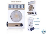 Solar Cherge Syestem Light Fan With Power Bank