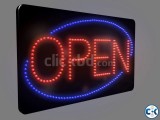 LED OPEN SIGN BOARD