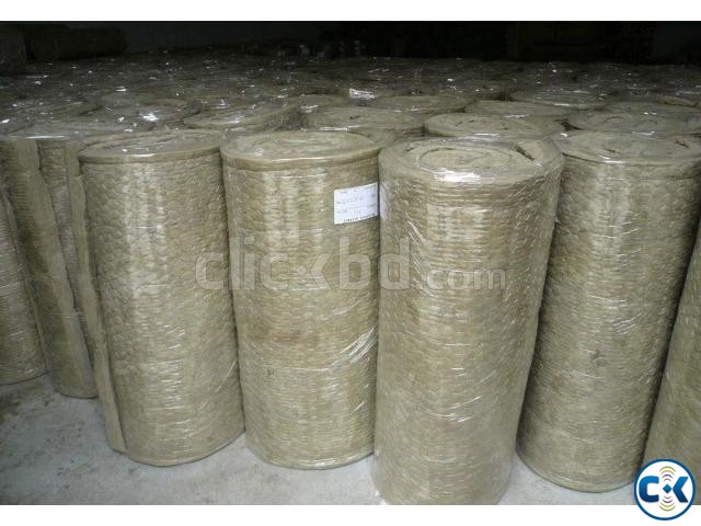 Rock wool blanket with wire mesh large image 0