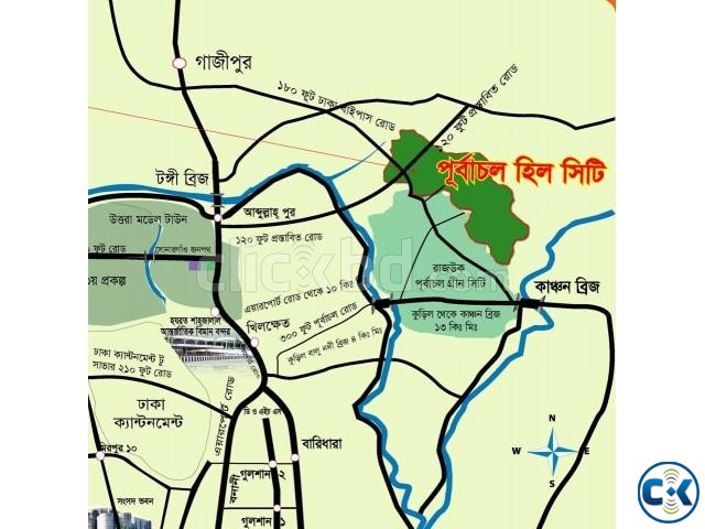 Land for sale at Purbachal attached with Rajuk New Town large image 0