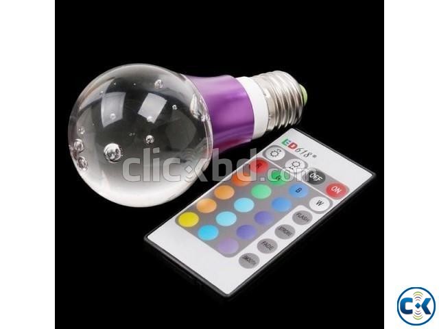 E27 Crystal Glass Umbrella 16 Color Change RGB 3w LED Light large image 0