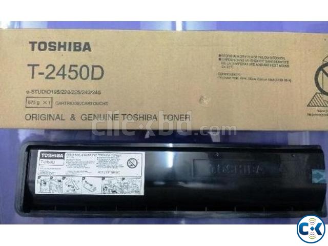 Toshiba T-2450D Genuine Black Color Copier Toner Cartridge large image 0