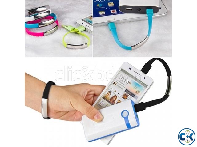 Bracelet Wristband USB Charger Data Sync Cable QNH43999  large image 0