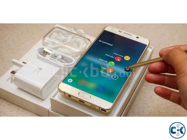 Brand New Samsung Note 5 Gold Black With 1 Yr Parts Warranty large image 0