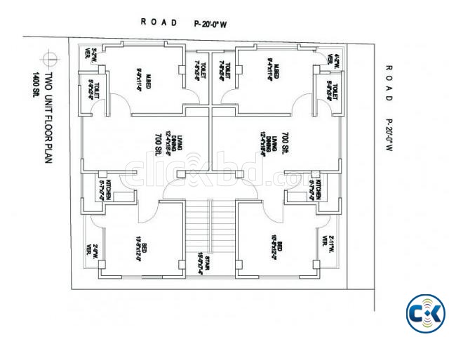 700sft Flat West Kafrul Taltola large image 0