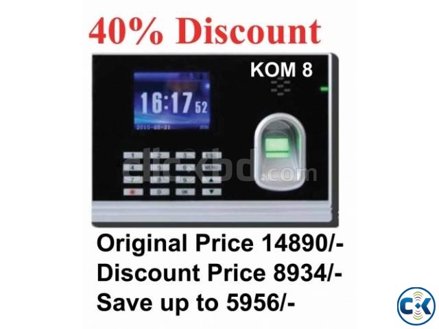 Fingerprint RFID Card Password Time Attendance machine. large image 0