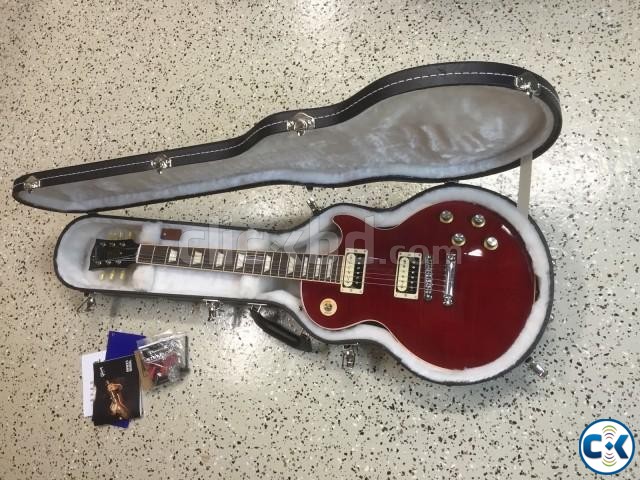 USA Red Les Paul Guitar. Brand new in the box No dings or sc large image 0