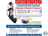 Study in Italy with Scholarship