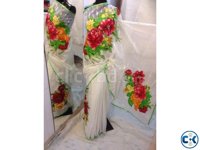 aplick Half Silk saree large image 0