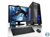 Desktop Budget PC Core 2 Duo E8400 2GB RAM 17 LED 250GB HDD