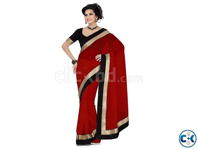 red saree large image 0