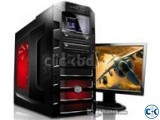 Desktop Intel Core i3 500GB HDD 2GB RAM 17 LED Monitor PC