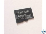 64GB Micro SD Card Memory