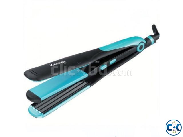 Kemei KM-2209 2 in 1 Professional Hair Straightener large image 0