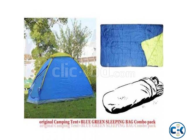 CAMPING TENT SLEEPING BAG COMBO PACK large image 0