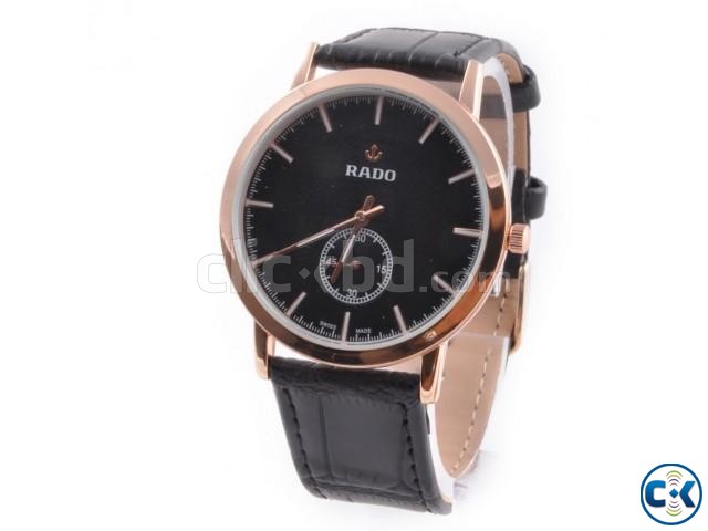 RADO BLACK GENT S WRIST WATCH large image 0