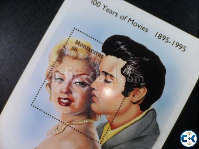 100yrs OF MOVIES MARILYN MONROE Stamp set large image 0