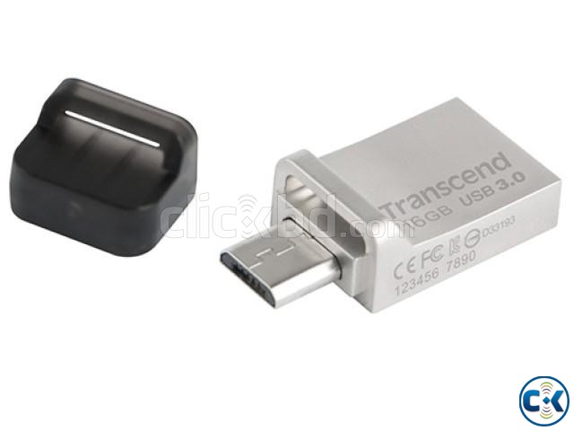 16GB Transcend Jetflash 880S OTG USB3.0 Flash Drive - Silver large image 0