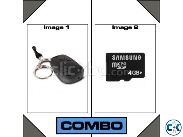 Hidden camera key ring with memory card large image 0