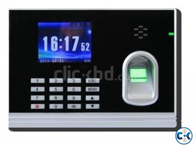 Finger Punch card and password time attendance machine large image 0