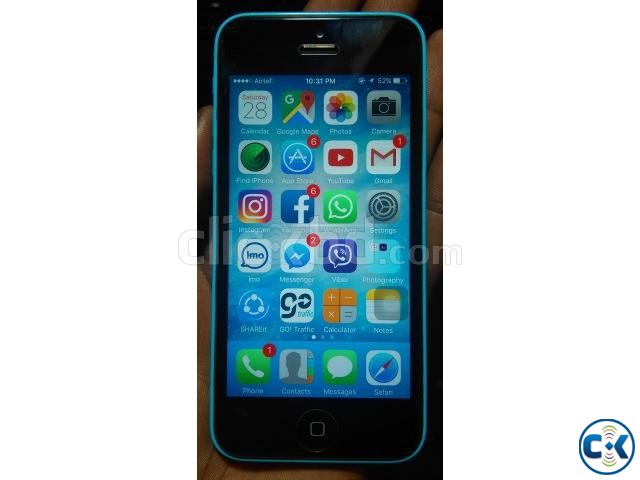 iPhone 5c 32GB SkyBlue Unlocked large image 0