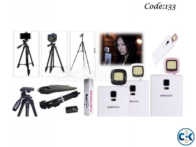 Combo Offer- Professional Tripod for Mobile Camera DSLR large image 0