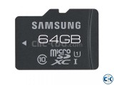 64 GB Micro - SD Memory Card Sumsung 