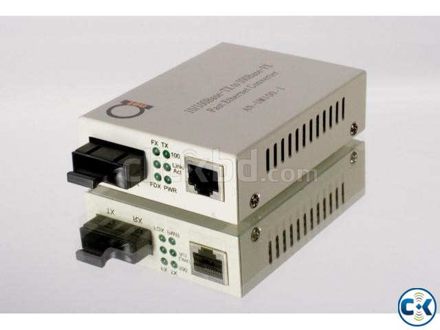 Fast Ethernet fiber optical media converter large image 0