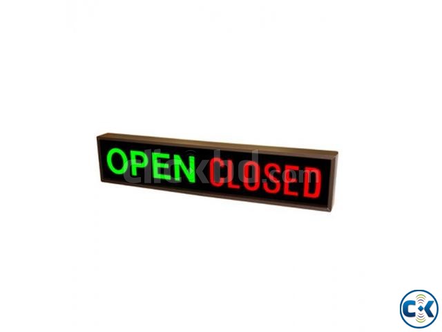 Backlit LED OPEN CLOSED Signs large image 0