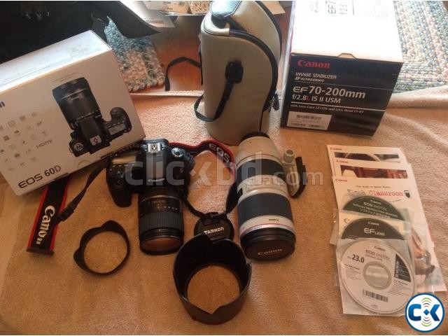 Canon EOS 60D 18MP DSLR camera. large image 0